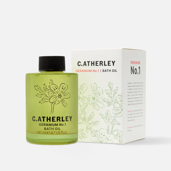 No. 1 Geranium Bath Oil C.Atherley London - Image 3