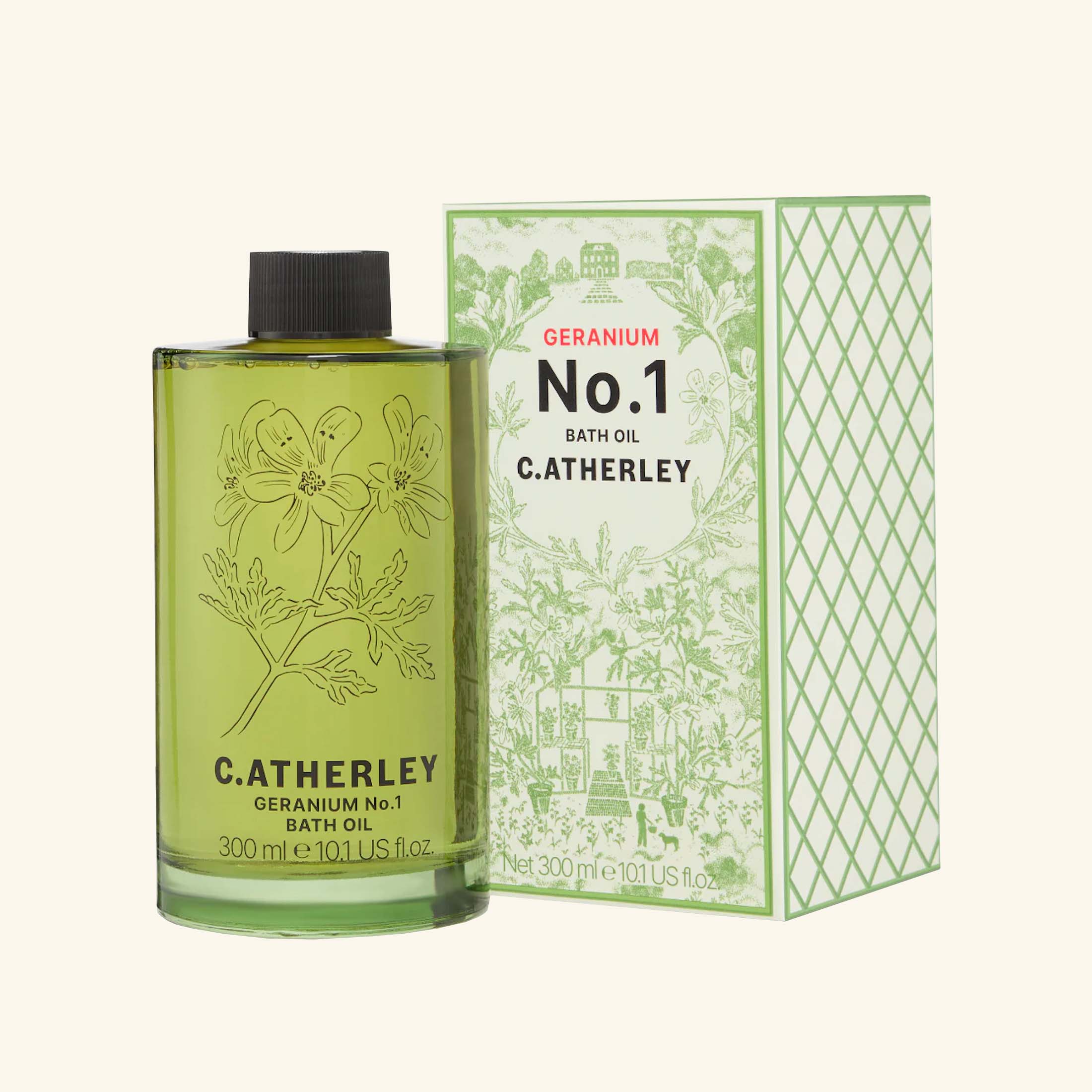 No. 1 Geranium Bath Oil C.Atherley London - Image 4