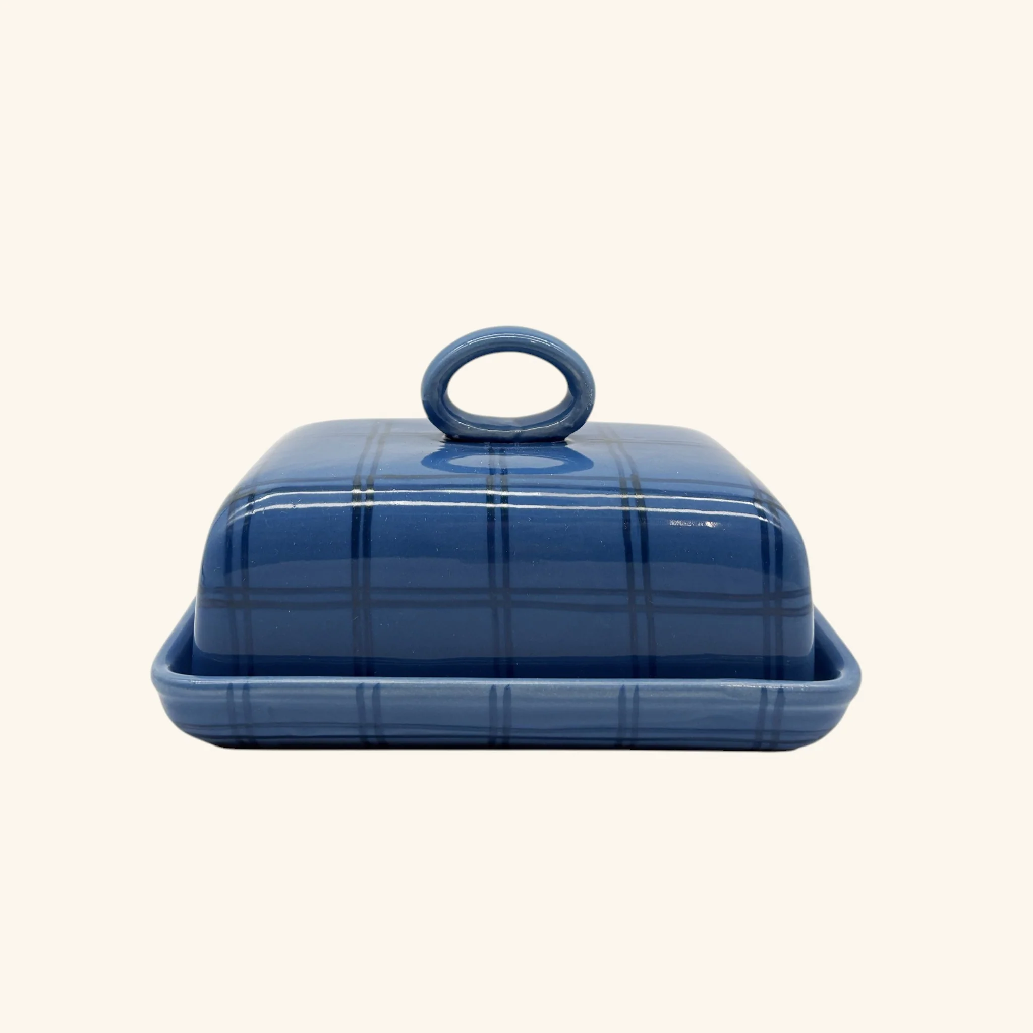 Gingham Butter Dish - Image 3