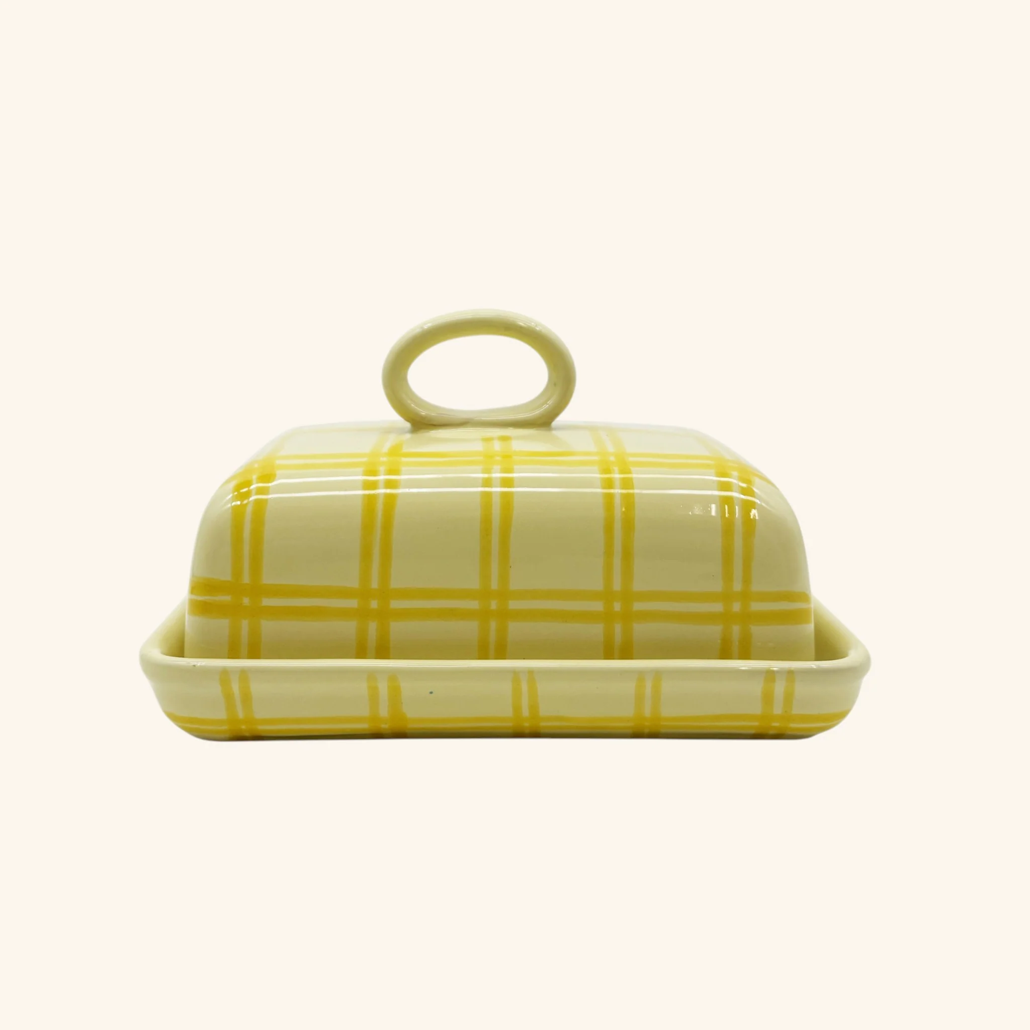 Gingham Butter Dish - Image 8