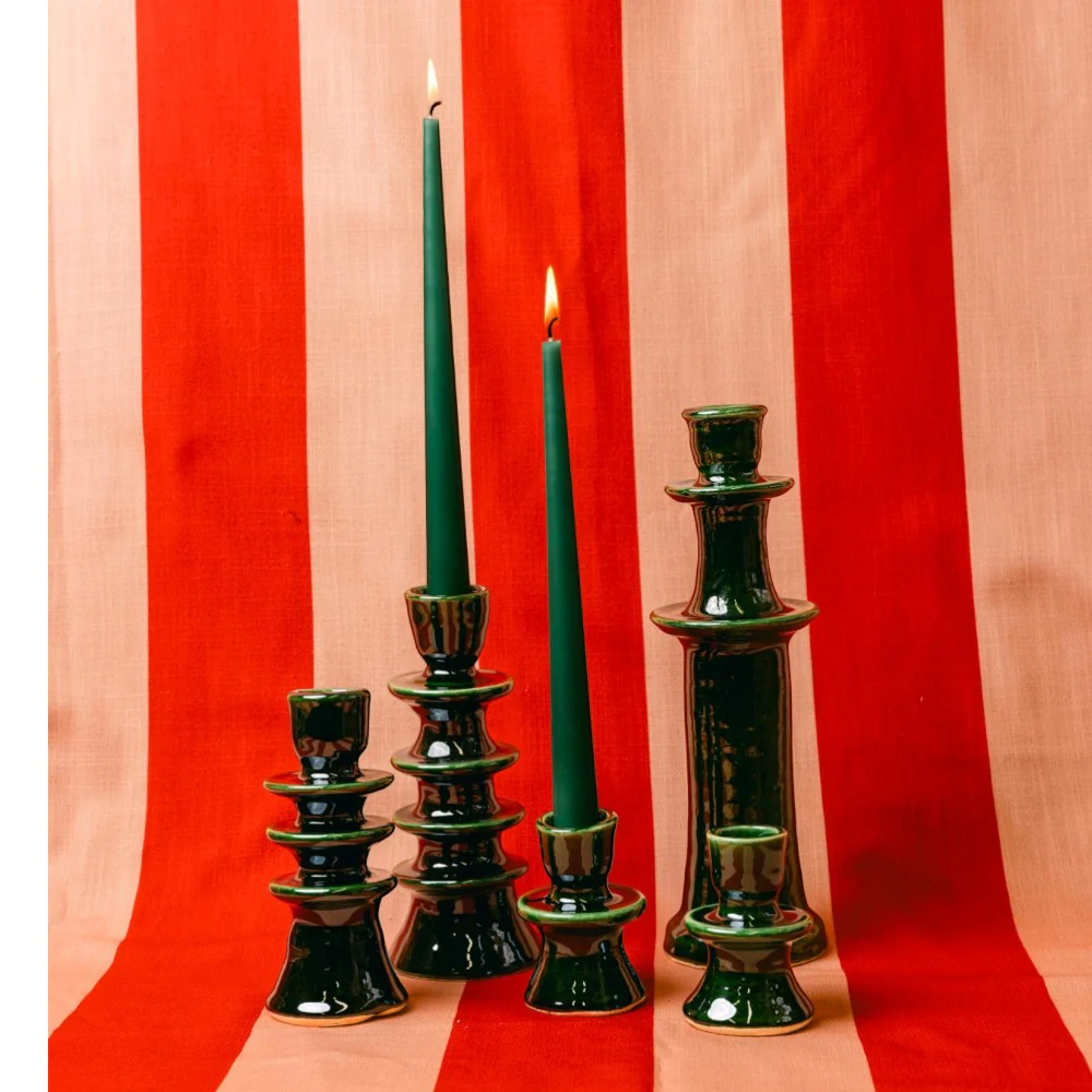 Large Ceramic Candlestick - Image 8