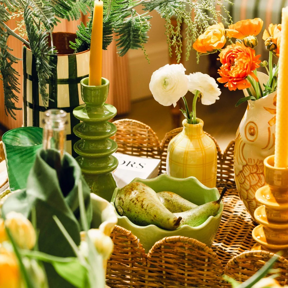 Large Ceramic Candlestick - Image 9