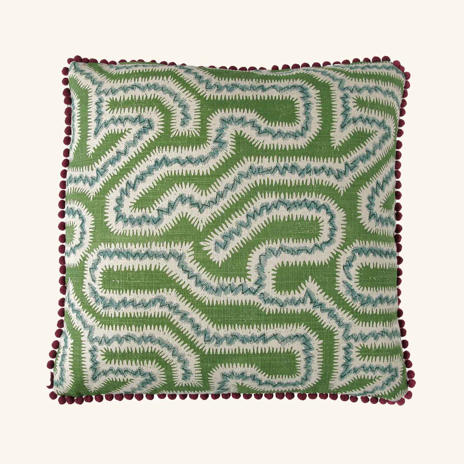Moorish Maze Linen Cushion - Image 4