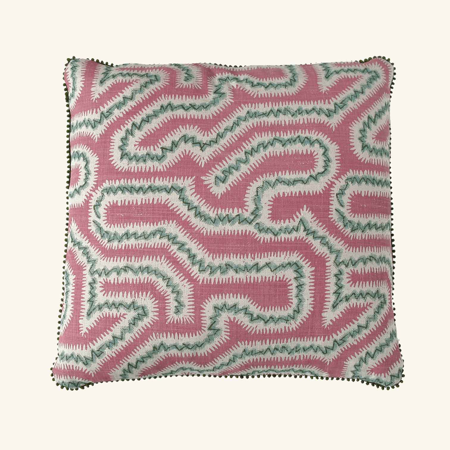 Moorish Maze Linen Cushion - Image 8