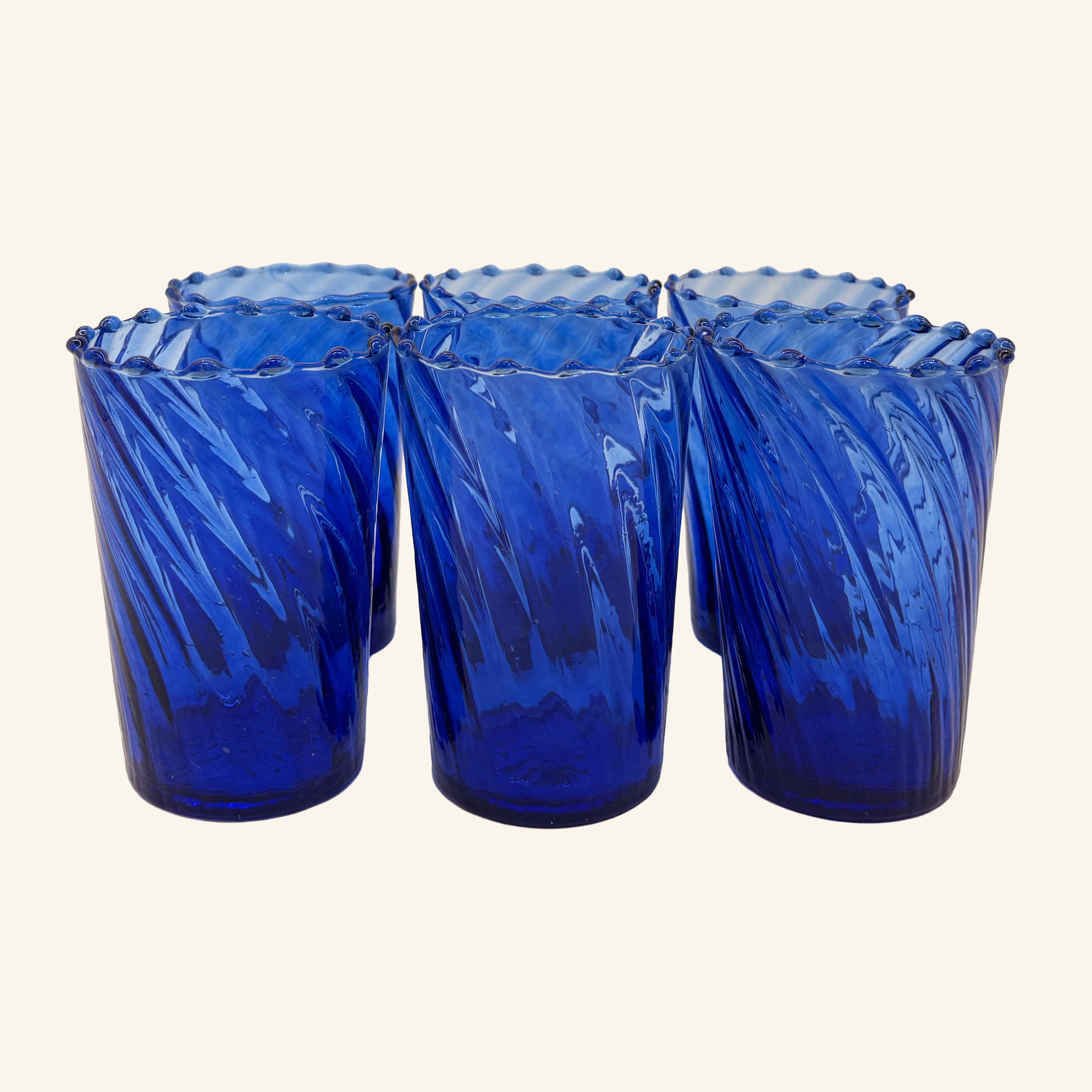 Set of 6 Moroccan Fluted Glasses - Image 5
