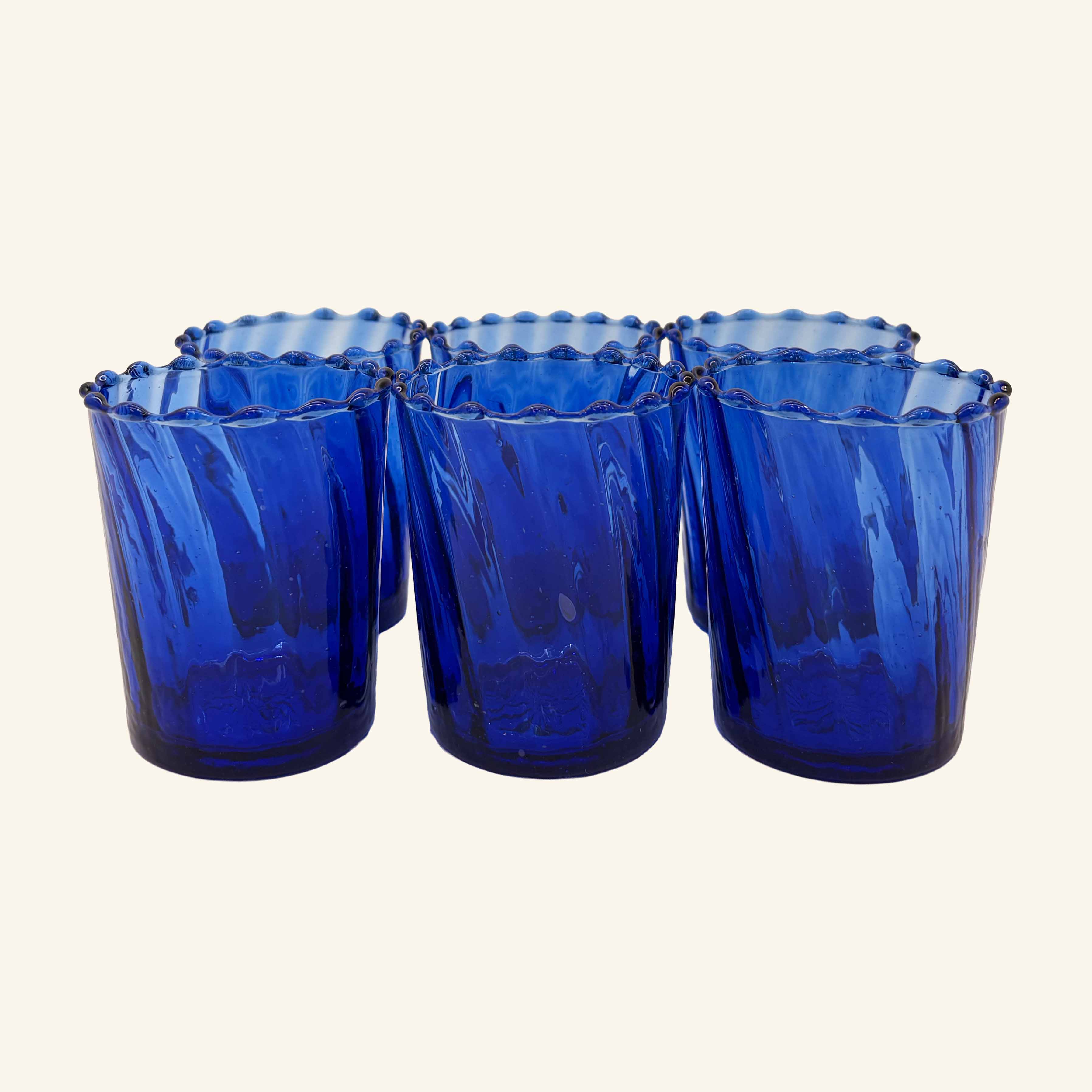 Set of 6 Moroccan Fluted Glasses - Image 7