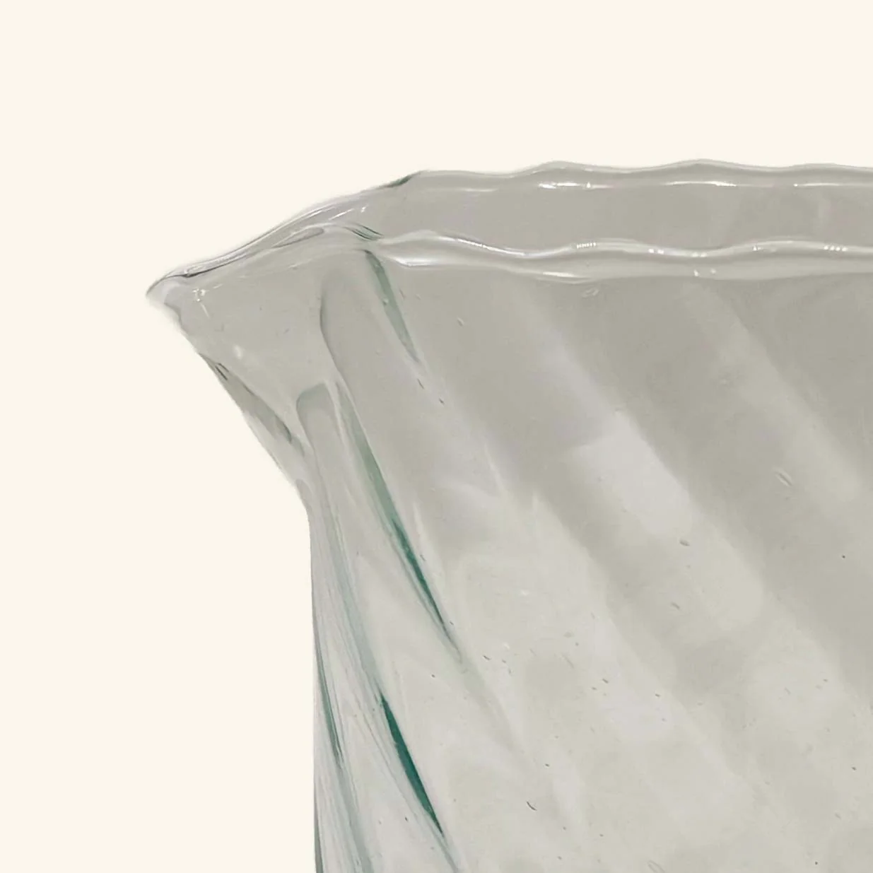 Moroccan Fluted Glass Pitcher - Image 4