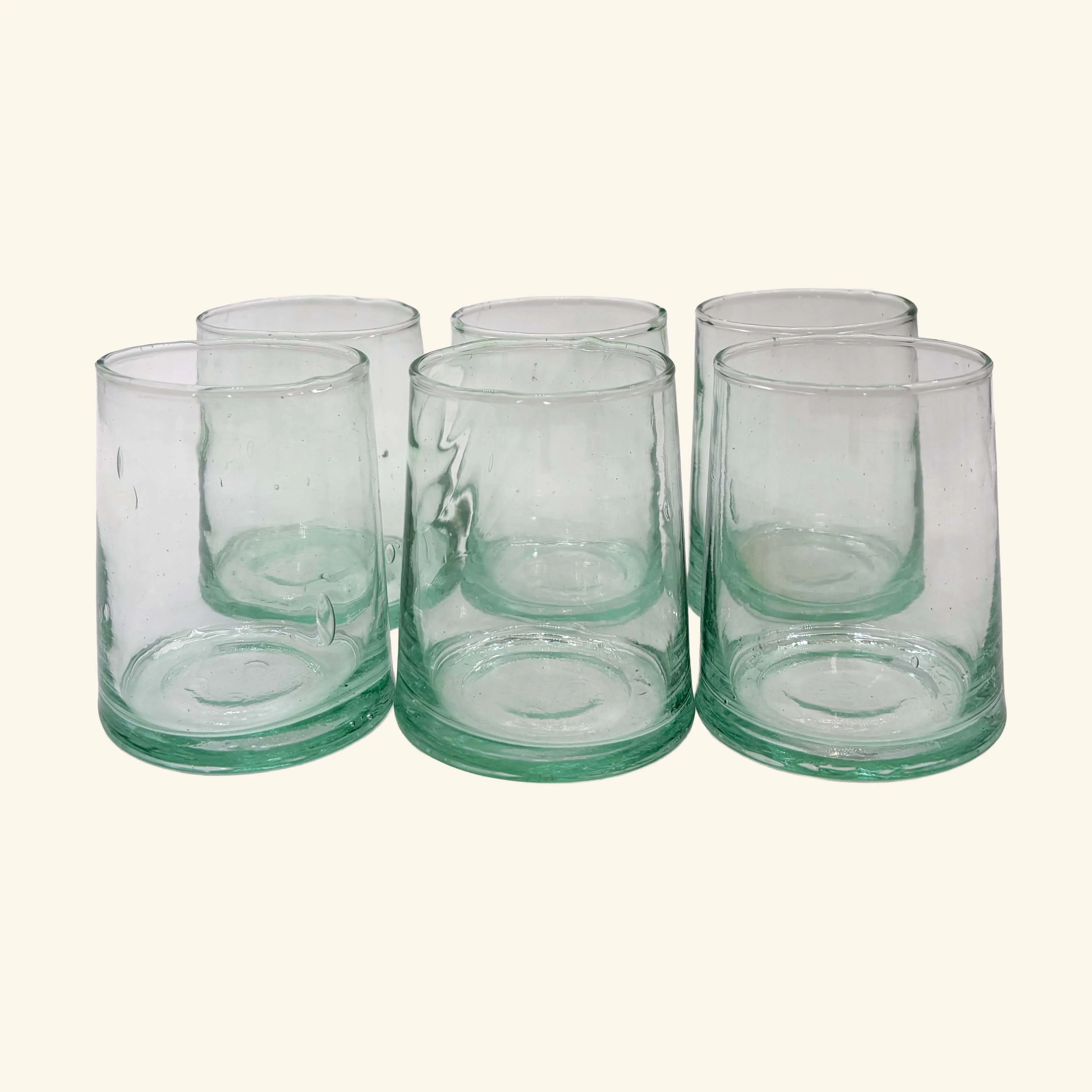 Set of 6 Moroccan Tapered Glass Tumblers - Image 13