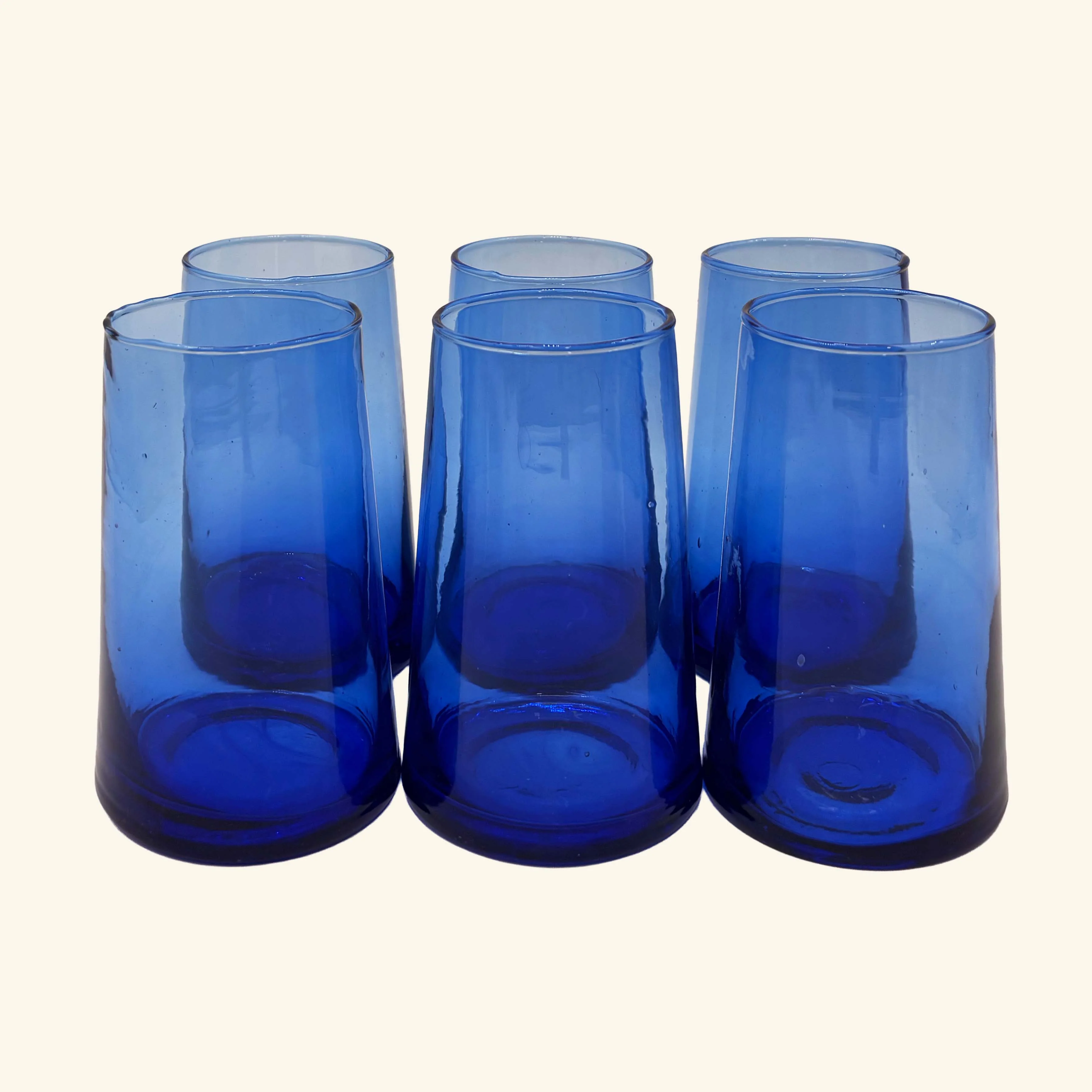 Set of 6 Moroccan Tapered Glass Tumblers - Image 16