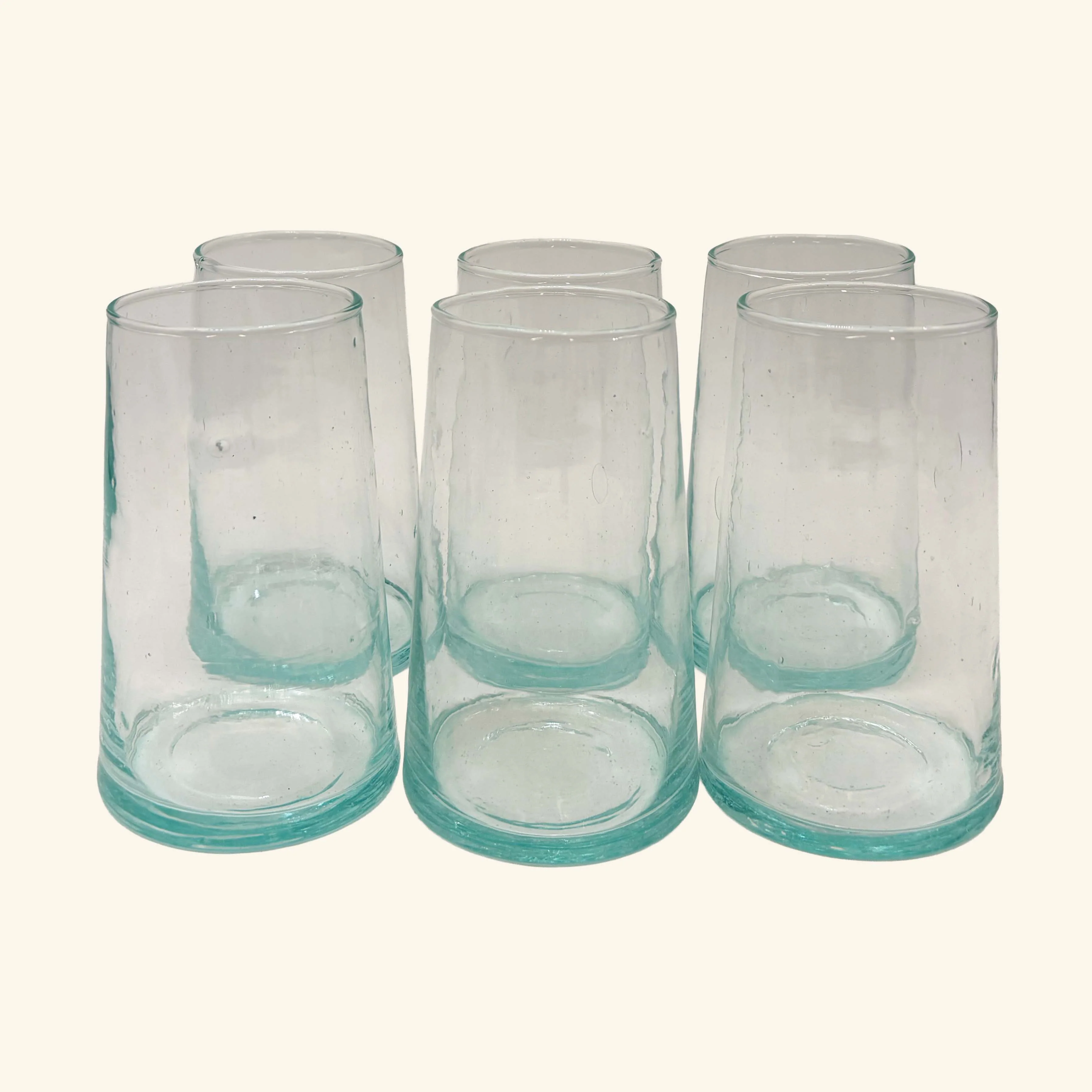 Set of 6 Moroccan Tapered Glass Tumblers - Image 18