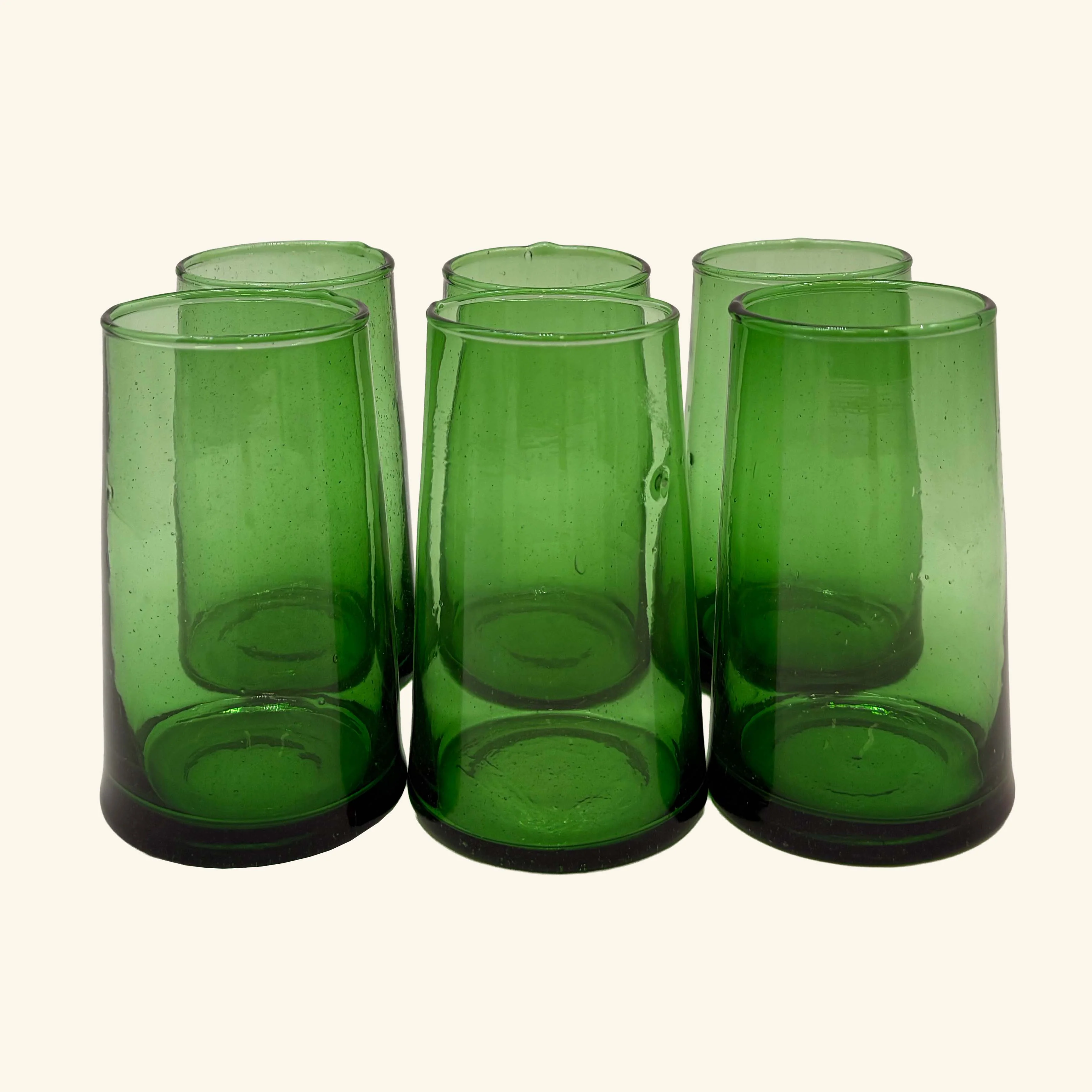 Set of 6 Moroccan Tapered Glass Tumblers - Image 20