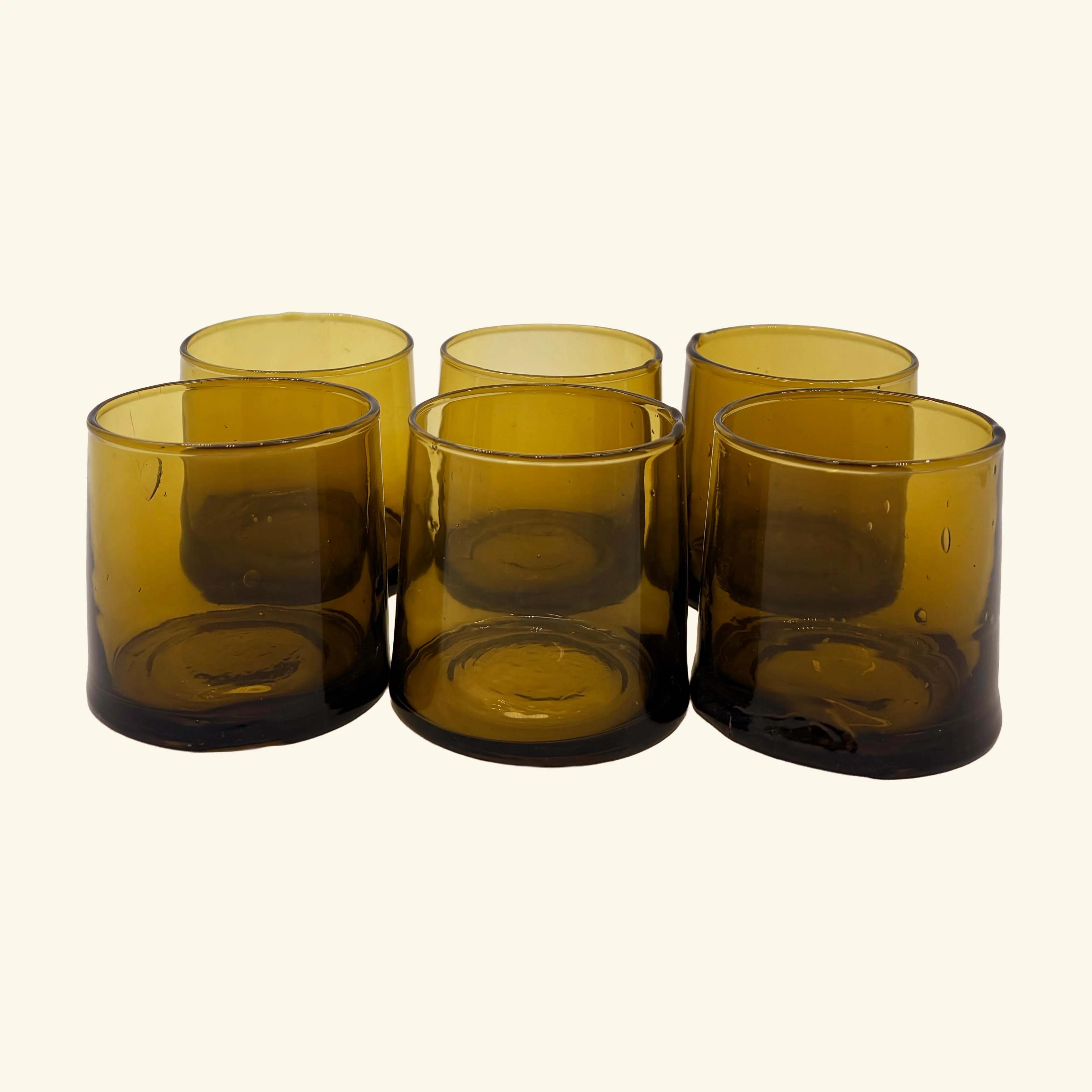 Set of 6 Moroccan Tapered Glass Tumblers - Image 3