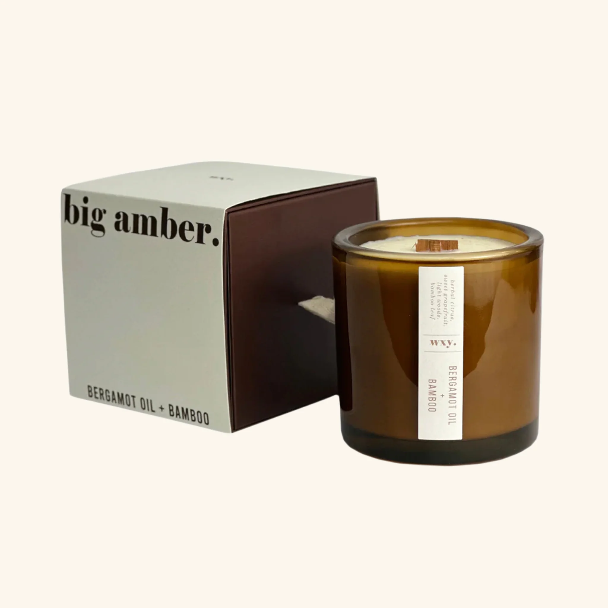 Big Amber Scented Candle WXY - Image 5