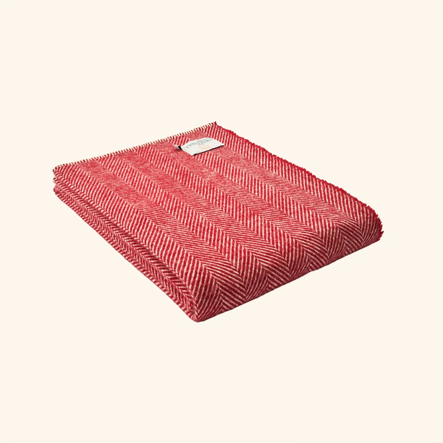 Pure New Wool Throw With Blanket Stitch Throw - Image 4