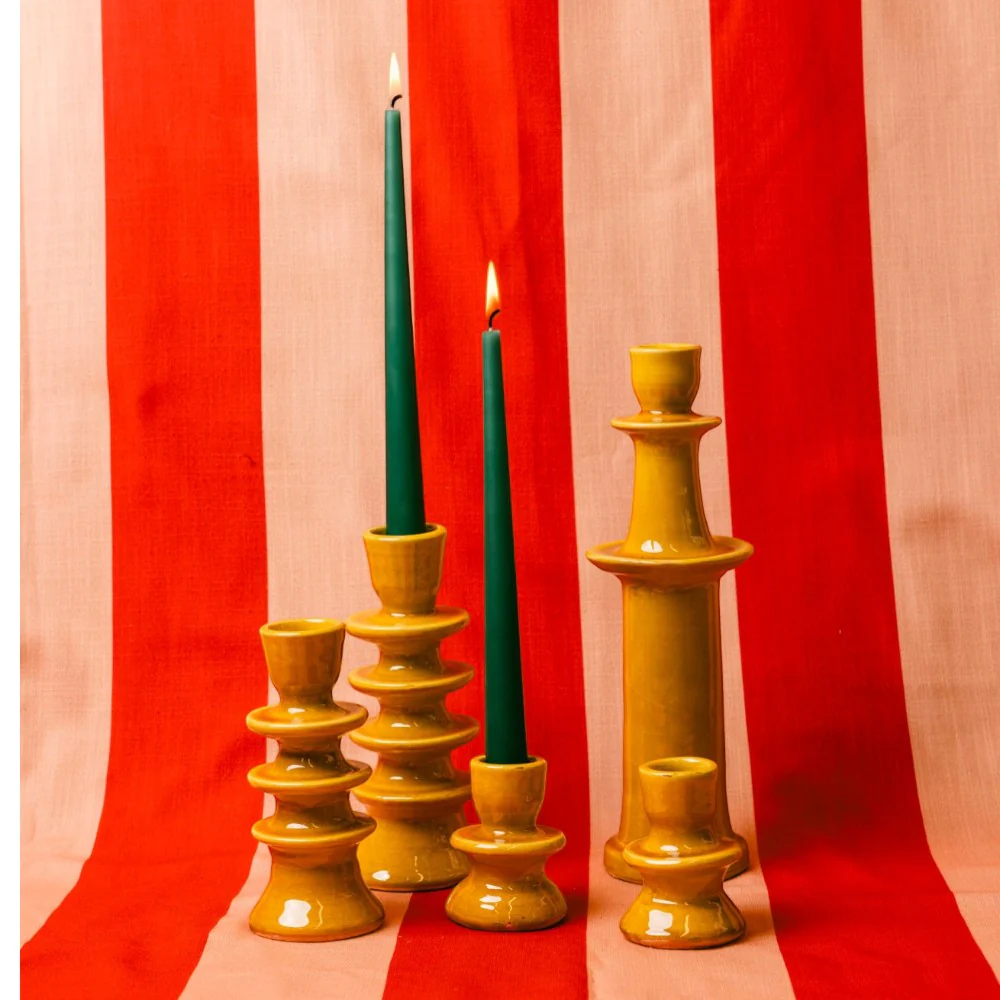 Tall Ceramic Candlestick - Image 12