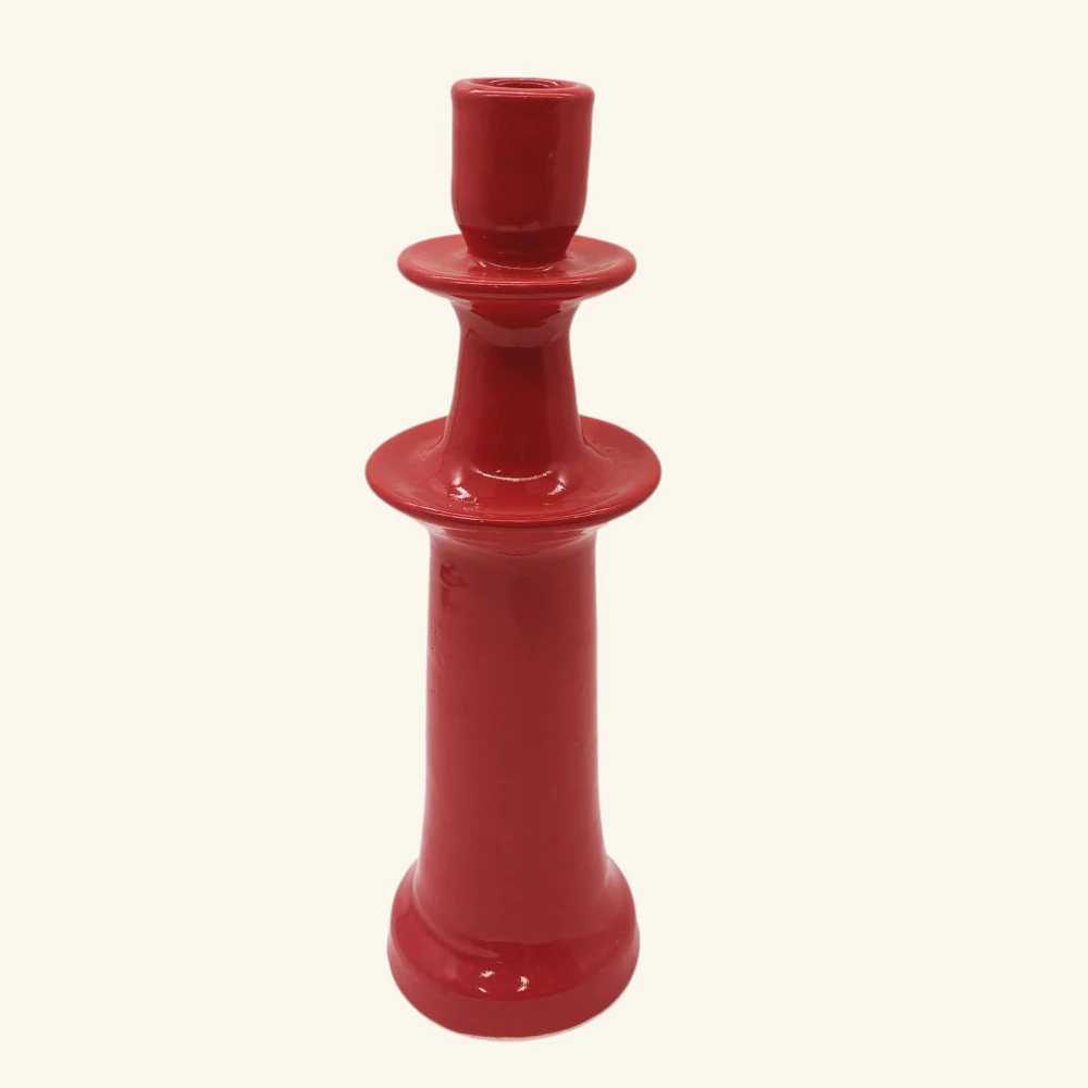 Tall Ceramic Candlestick - Image 3
